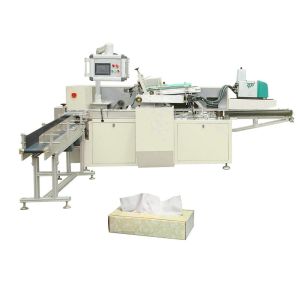 Buy cheap Fully Automatic V Fold Facial Tissue Paper Boxed Packing Machine from wholesalers