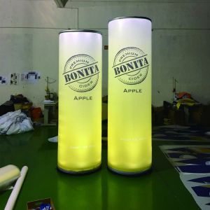 Custom Logo Inflatable Column 3.5m Advertising Classic With Light