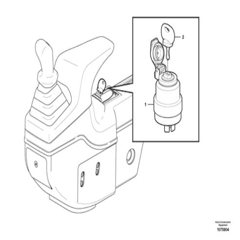 VOE15709636 15709636 Starter Switch For Vo-lvo EC35 Mini Excavator Spare Parts