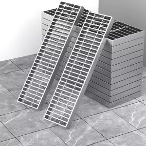 Bright Surface Flat Steel Grating Plain Shape Heavy Duty