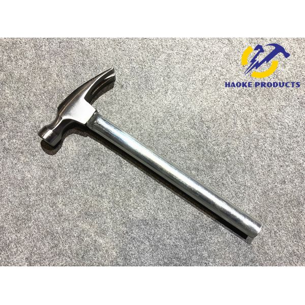 16OZ Size Forged Carbon Steel Materials Claw Hammer with chrome plated surface