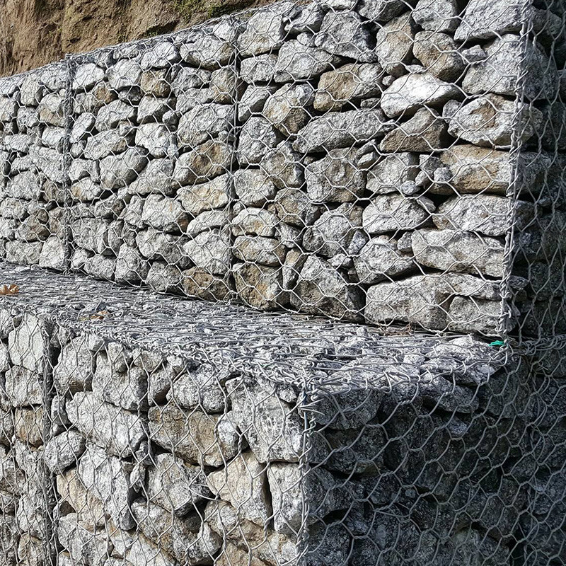 River Bank Protection Twisted Wire Metal Gabions 1m X 1m X 1m Galvanized