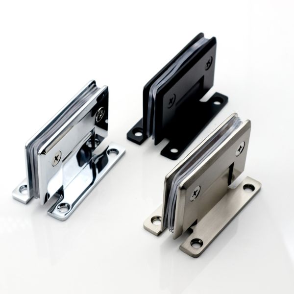 Adjustable Brass Pivot Wall Glass Hinge for Glass Door Pivot Hinges in 90*55mm Size