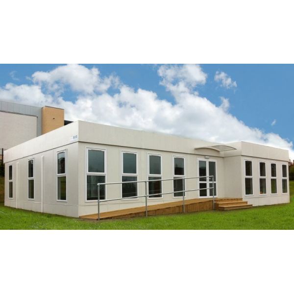 Prefab Steel Structure Commercial Building with Sandwich Panels