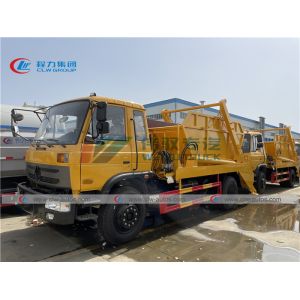 LHD 10cbm Swing Arm Roll Off Container Garbage Truck