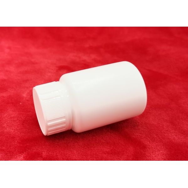 Quality Empty White 120CC HDPE Plastic Pill Tablet Capsule Bottles for sale