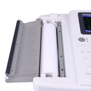 12 Leads 7 Inch Analog Recording Medical ECG Machine With Real Time Data