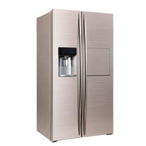 Wholesale 598L Low Power Low Noise Frost Free Side By Side Refrigerator Freezer Super Freezing Function CE Approval with Ice Maker from china suppliers