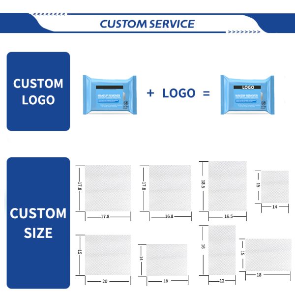 OEM ODM Hypoallergenic Make Up Remover Wipes No Alcohol Face Cleansing Pads