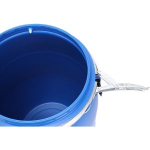 55 Gallon Plastic Drum 210 Litre HDPE Open Top Blue Plastic Drum With Lock Ring