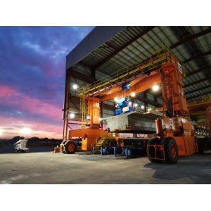 Hydraulic Mobile Straddle Transporter On Tyres With Adjustable Height