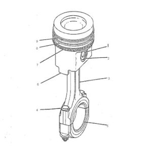 160-6600 Engine 8N0822 Ring Group Piston Cylinder Liner 1606600 Piston Ring 8N