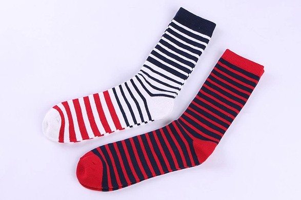 Lady's Cotton Rolled Cuff Socks