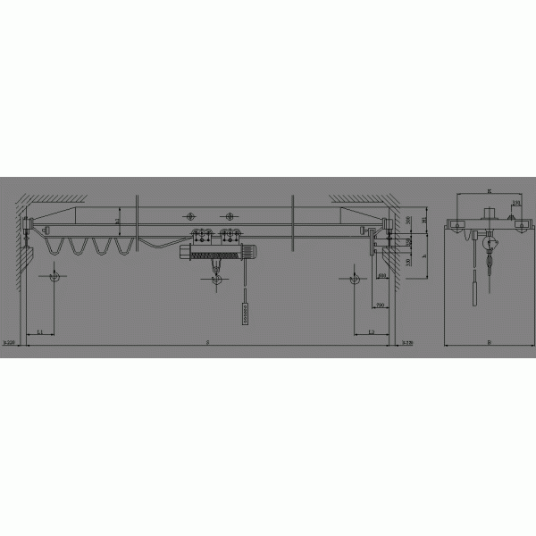 Yuantai Safe Performance single girder overhead cranes