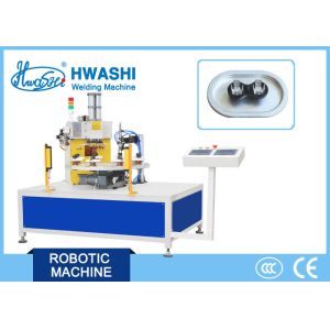 Motor Run Capacitor Dual Head Spot Welder , Capacitor Cover Plate Welding Mahine