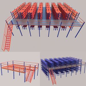 Q235B Mezzanine Racking System 5000kg Structural Steel Mezzanine