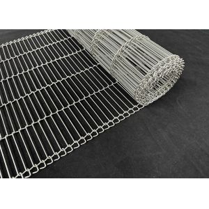 Stainless Steel Wire Mesh Flat Flex Conveyor Belt For Chocolate Coating