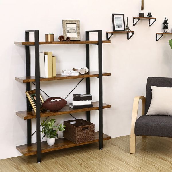 Quality 4-layer Bookshelf for Sale, Industrial Bookshelf, Particleboard Bookshelf, Home Office Bookshelf, ULLS54BX for sale