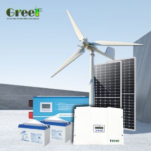 Up Wind Yawing Pitch Control Wind Turbine With Three Phase Permanent AC Magnet Generator 5KW High Power Generation Efficiency