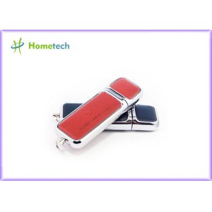 Promotional engravable Leather USB Flash Drive custom logo printing