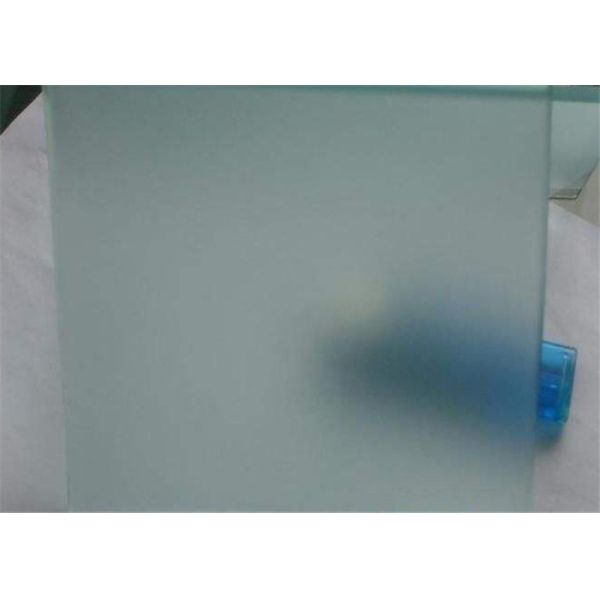 Pattern Customized Frosted Tempered Glass , 3 - 19mm Thickness Translucent