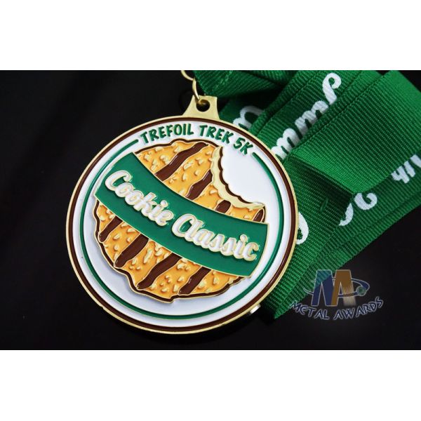 Quality 5k Or 1K Mini Marathon 3D Design Custom Sports Medals Soft Enamel Hard Enamel Filling In Medallon for sale