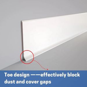 Customized Color Dry Back Vinyl Wall Base Trim with Rubber Material and Stick