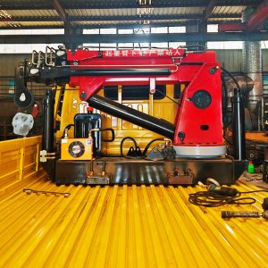 1.5 Ton Folding Arm Crane Truck High Quality Truck Mounted Crane Mini Knuckle