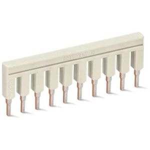Wholesale WAGO TOPJOB Rail Mounted Terminal Blocks Continuous Jumper 2/3/4/5/10 Pins Insulation Light Gray from china suppliers