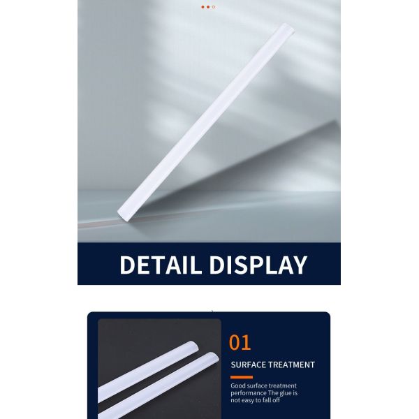 PC Light Cover LED Tube Head Light Cover LED Strip Light Housing PC Diffuser Plastic Profiles Customied
