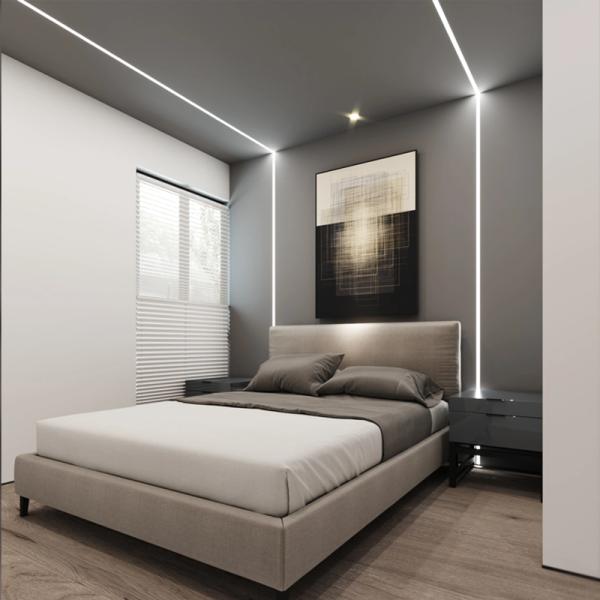 Quality H11.2mm PC PMMA Recessed Aluminum LED Profile Sandblasting Opal for sale