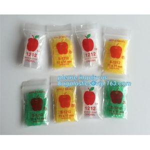 Wholesale ZIP LOCK BAG with red line, colored small zip lock plastic bag, 2020 Apple Mini Zip lockkk 100 Baggies 25 Random Designs Pr from china suppliers