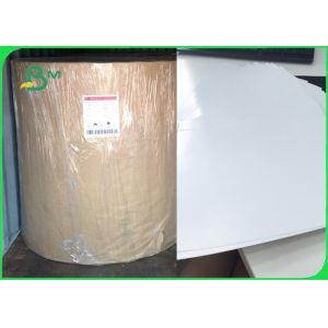 90 - 350gsm Glossy White Paper In Jumbo Roll For Magazine / Calendar