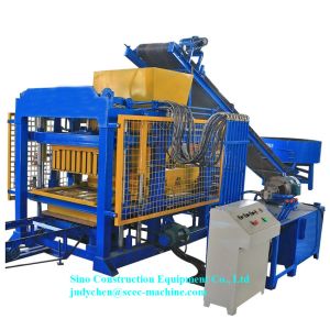 Fully Automatic Cement Block Machine Brick Making Equipment 4 Pcs/Mould
