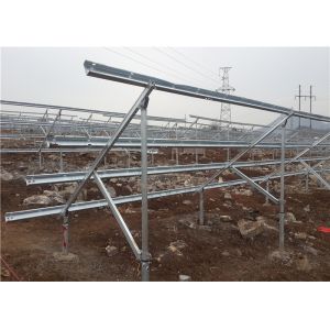Silver Galvanized Steel Profile Solar Mounting System PV Module Components