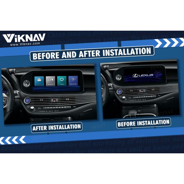 Viknav Fit For Original Car Screen Linux System For Lexus LS 2021 2022 2023 Wireless Apple CarPlay Android Auto