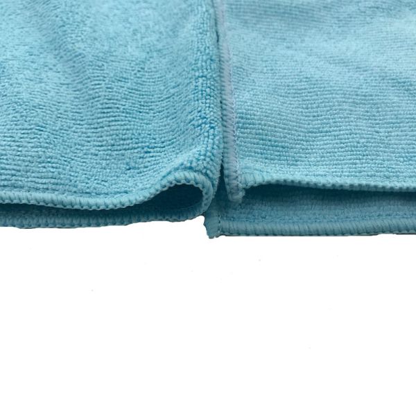 40x40 Piped Warp Knitted Blue Microfiber Fabric 80% Polyester 20% Polyamide