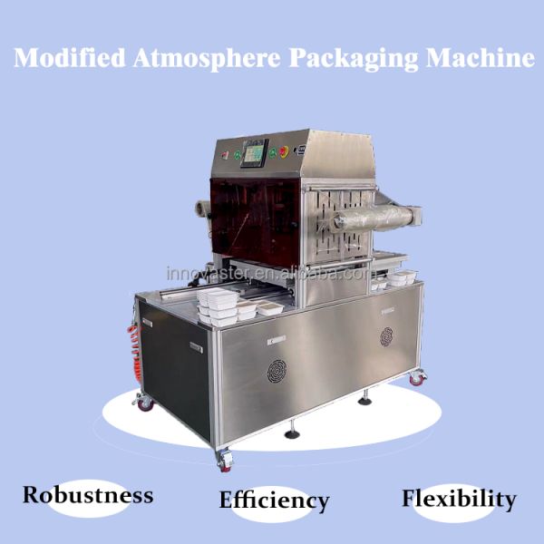 Electric Driven Modified Atmosphere Packaging Machine for Separated Box Fresh Food