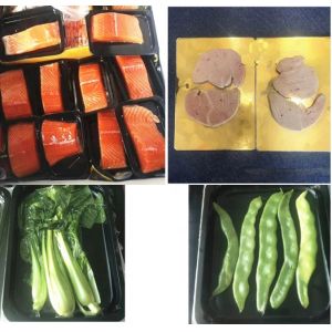 Fish And Meat Table Type Filling Vertical Vacuum Air Press Packing Machine for