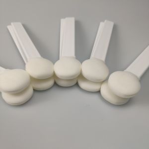 Strong White Handle Sponge Swab Big Round Head 5 Inch