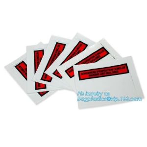 320x220mm Zipper lock packing list envelope, Brown Kraft Cardboard Paper Letter