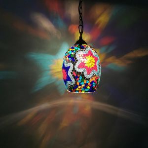 Original Turkish Complex Manual Craft Masac Glass Pendant Lamp(WH-DC-49)