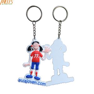 Personalized Cool PVC Key Chain Small Size 3.5 Inches Height