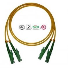 Wholesale 0.9mm PVC E2000 Fiber Optic Patch Cables Single Mode Double Cores from china suppliers