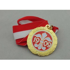 3D Nickel Ribbon Medals Without Enamel For Carnival