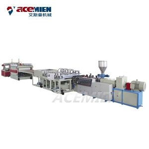 Celuka Kitchen Cabinets PVC Foam Board Machine , Plate Crust Wpc Board Machine