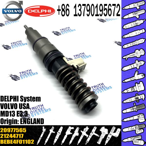 BEBE4F04001 Diesel fuel injector 20977565; MD13 E3.3 injector nozzle BEBE4F01101, BEBE4F01102 Common rail injector
