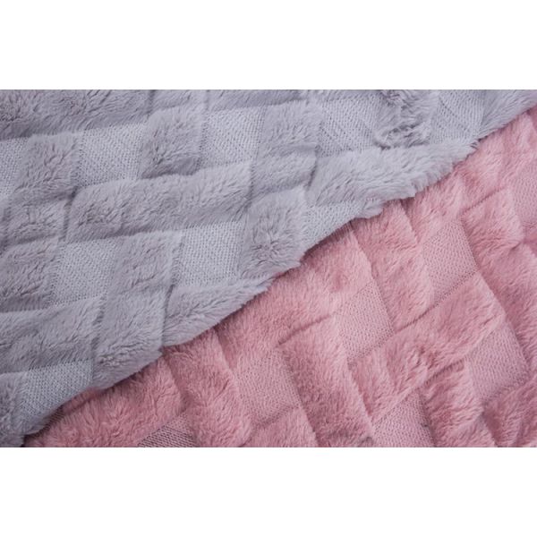 Recycled 100% Polyester Fur Velvet Plush Fabric PV Velvet Embroidery Stripe Quilting Plush Fabric for Clothing Pillows