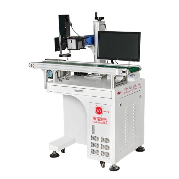 Quality CCD Visual Fiber Laser Marker 20KHz-80KHz Precise Positioning Fiber Marking Machine for sale