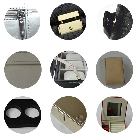 upmarket promotional custom printed PU leather jewellery box